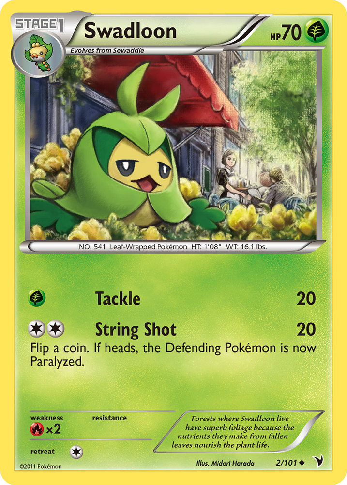 Pokemon | Swadloon (2/101) [Black & White: Noble Victories] | The Nerd Merchant