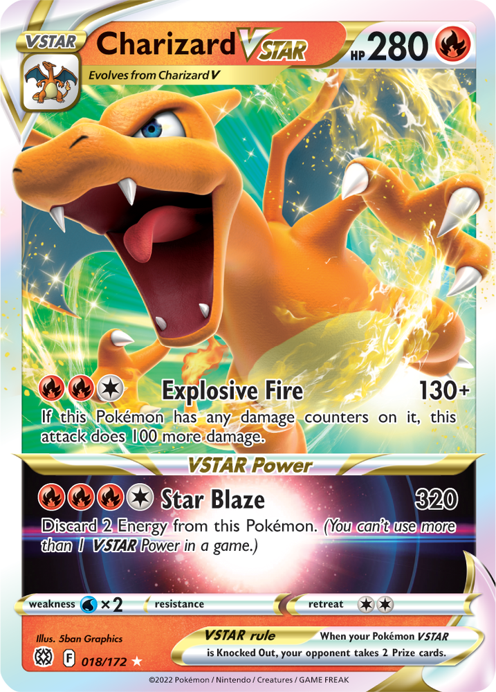 Pokemon | Charizard VSTAR (018/172) [Sword & Shield: Brilliant Stars] | The Nerd Merchant