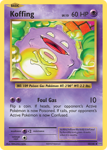 Pokemon | Koffing (50/108) [XY: Evolutions] | The Nerd Merchant