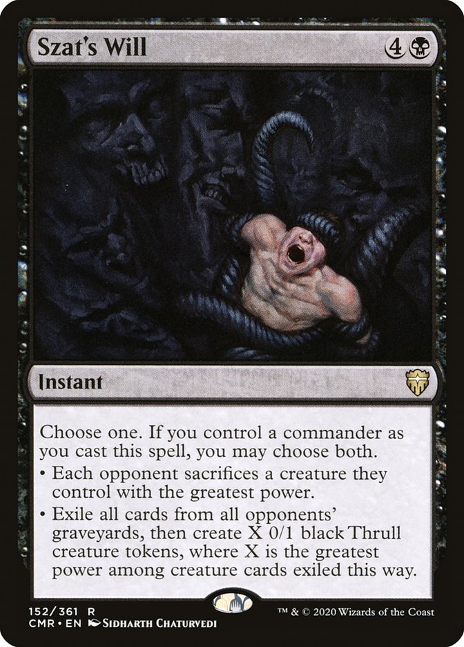 Magic | Szat's Will [Commander Legends] | The Nerd Merchant