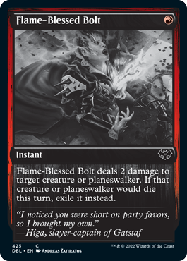 Magic | Flame-Blessed Bolt [Innistrad: Double Feature] | The Nerd Merchant