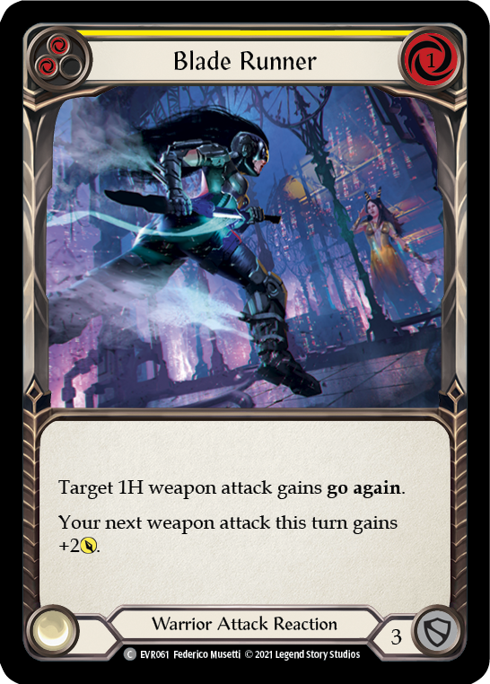 Flesh and Blood TCG | Blade Runner (Yellow) [EVR061] (Everfest)  1st Edition Normal | The Nerd Merchant