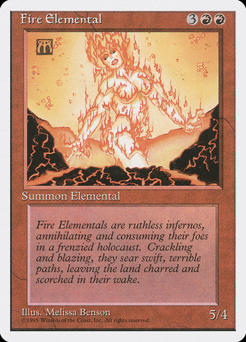Magic | Fire Elemental [Fourth Edition] | The Nerd Merchant