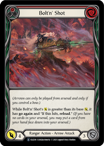 Flesh and Blood TCG | Bolt'n' Shot (Red) [U-ELE216] (Tales of Aria Unlimited)  Unlimited Rainbow Foil | The Nerd Merchant