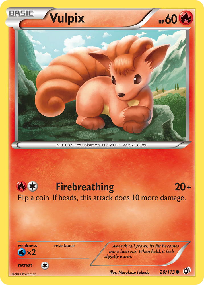 Pokemon | Vulpix (20/113) [Black & White: Legendary Treasures] | The Nerd Merchant