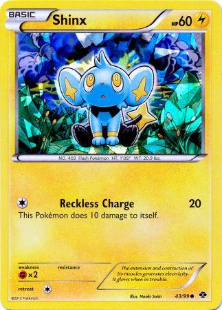 Pokemon | Shinx (43/99) (Cracked Ice Holo) (Blister Exclusive) [Black & White: Next Destinies] | The Nerd Merchant