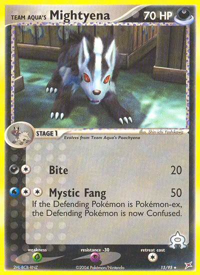 Pokemon | Team Aqua's Mightyena (15/95) [EX: Team Magma vs Team Aqua] | The Nerd Merchant
