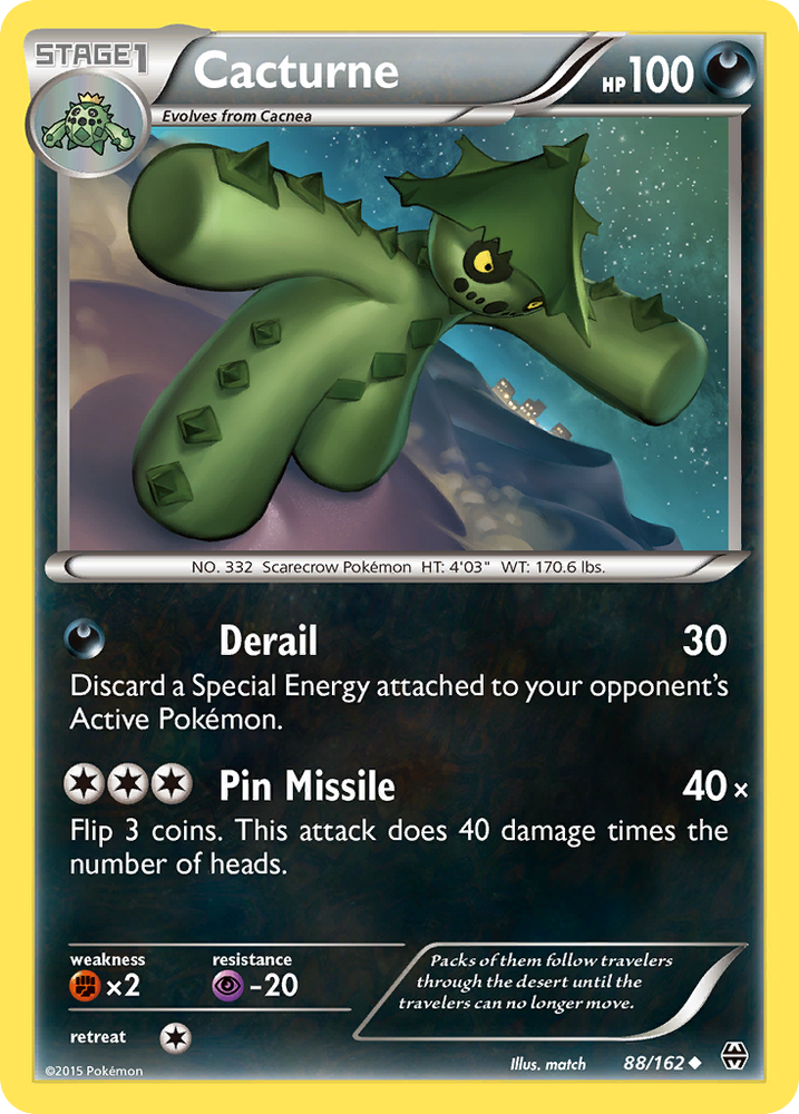 Pokemon | Cacturne (88/162) [XY: BREAKthrough] | The Nerd Merchant