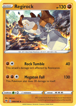 Pokemon | Regirock (089/185) [Sword & Shield: Vivid Voltage] | The Nerd Merchant