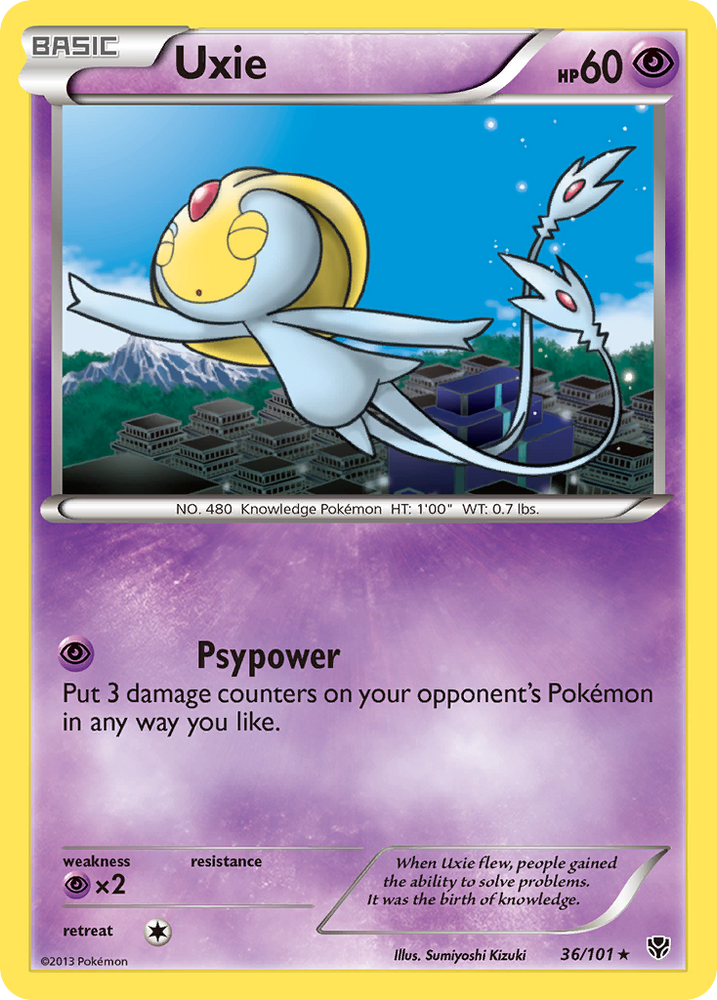 Pokemon | Uxie (36/101) [Black & White: Plasma Blast] | The Nerd Merchant