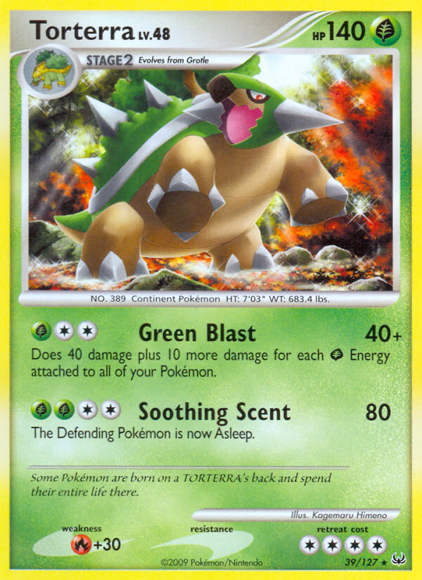 Pokemon | Torterra (39/127) [Platinum: Base Set] | The Nerd Merchant