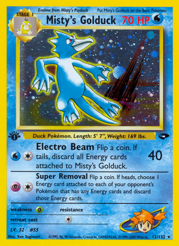 Pokemon | Misty's Golduck (12/132) [Gym Challenge 1st Edition] | The Nerd Merchant