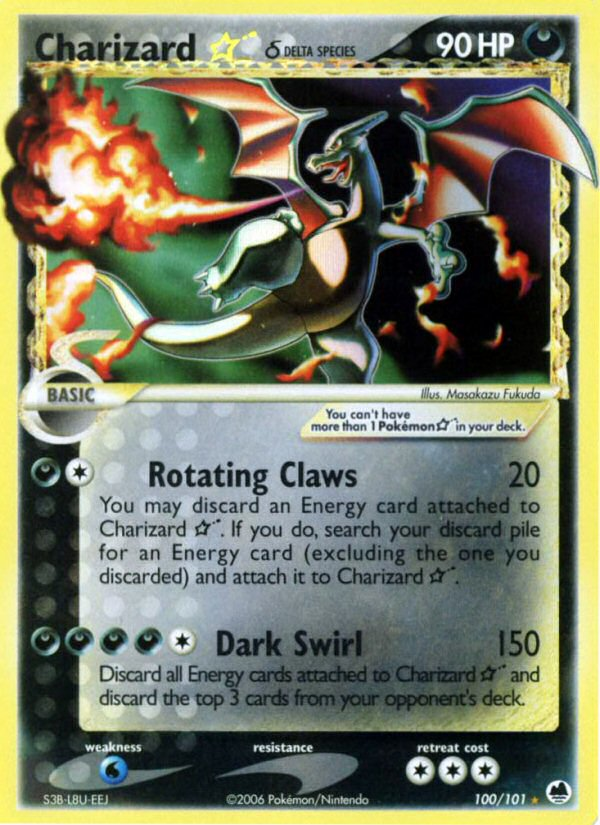 Pokemon | Charizard Star (100/101) (Delta Species) [EX: Dragon Frontiers] | The Nerd Merchant