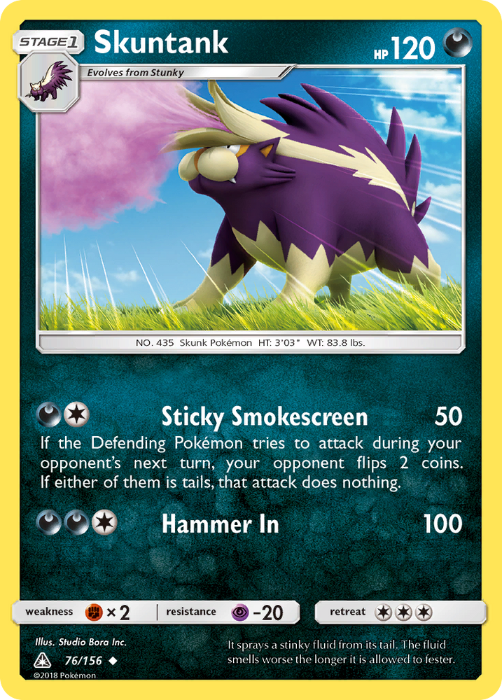 Pokemon | Skuntank (76/156) [Sun & Moon: Ultra Prism] | The Nerd Merchant