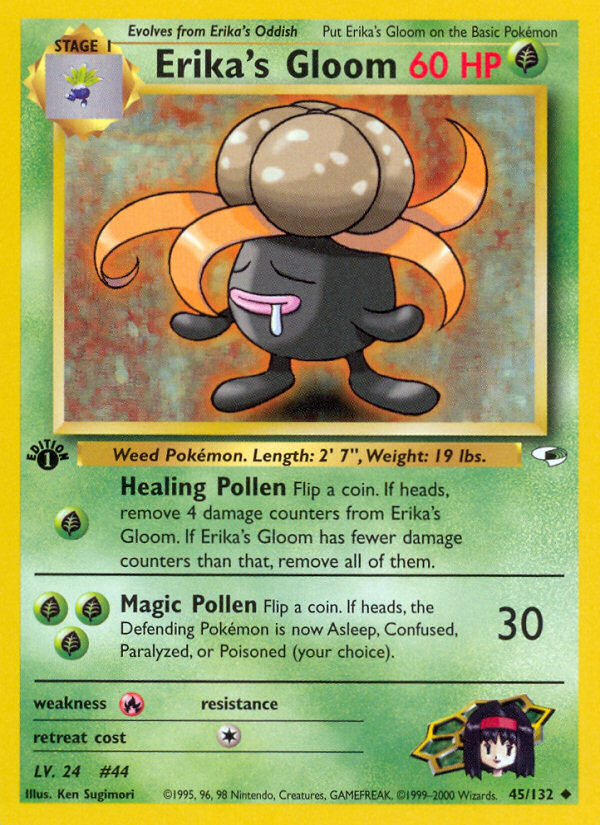 Pokemon | Erika's Gloom (45/132) [Gym Heroes 1st Edition] | The Nerd Mechant