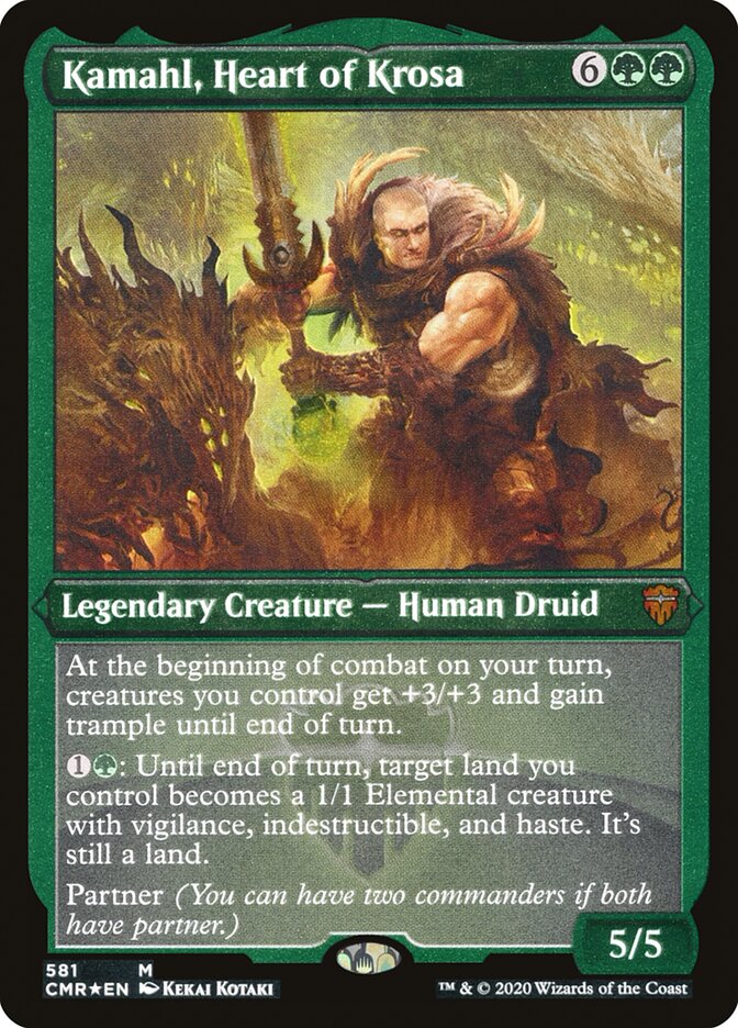 Magic | Kamahl, Heart of Krosa (Etched) [Commander Legends] | The Nerd Merchant