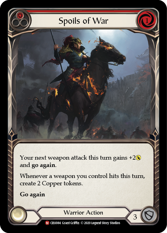 Flesh and Blood TCG | Spoils of War [CRU084] (Crucible of War)  1st Edition Rainbow Foil | The Nerd Merchant