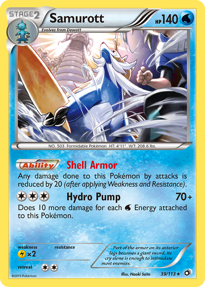 Pokemon | Samurott (39/113) [Black & White: Legendary Treasures] | The Nerd Merchant