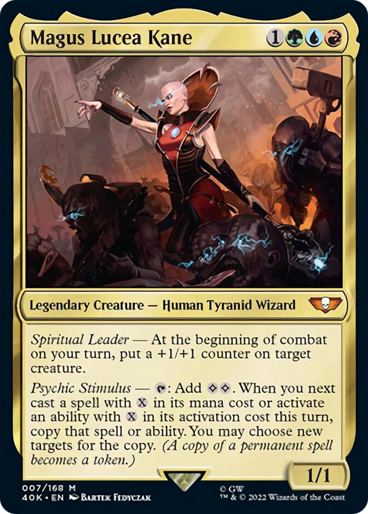 Magic | Magus Lucea Kane (Surge Foil) [Warhammer 40,000] | The Nerd Merchant