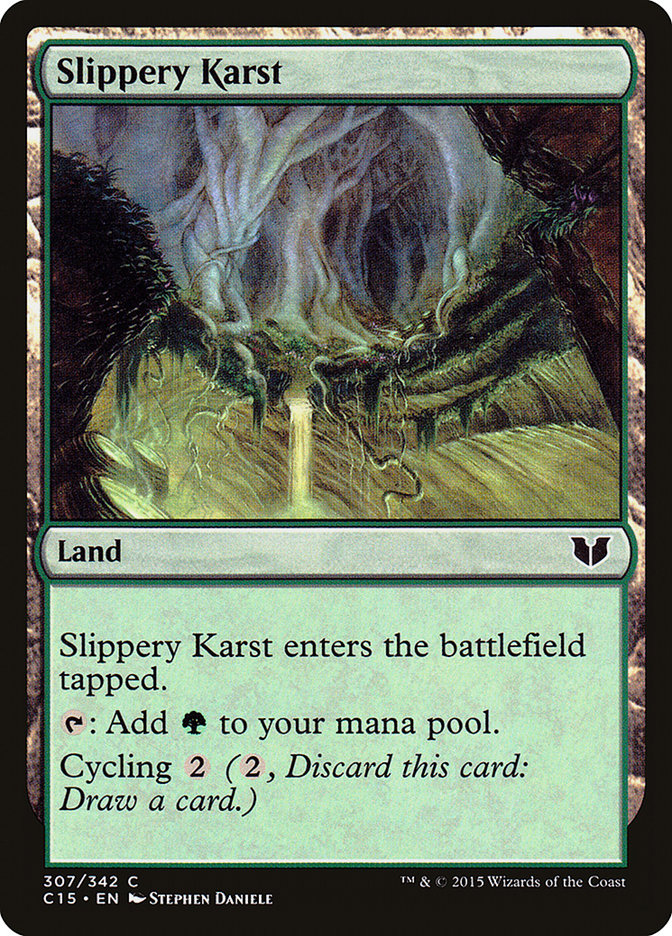 Magic | Slippery Karst [Commander 2015] | The Nerd Merchant