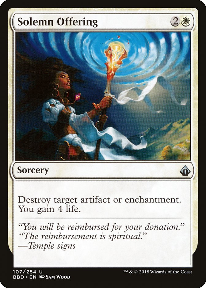 Magic | Solemn Offering [Battlebond] | The Nerd Merchant