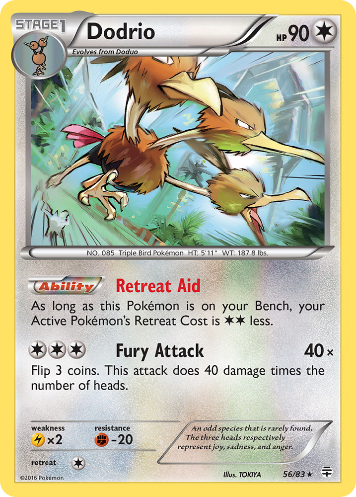 Pokemon | Dodrio (56/83) [XY: Generations] | The Nerd Merchant