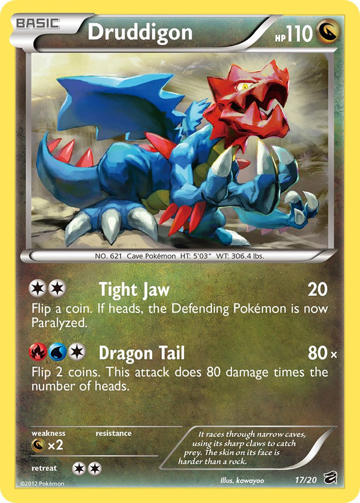 Pokemon | Druddigon (17/20) (Blister Exclusive) [Black & White: Dragon Vault] | The Nerd Mechant