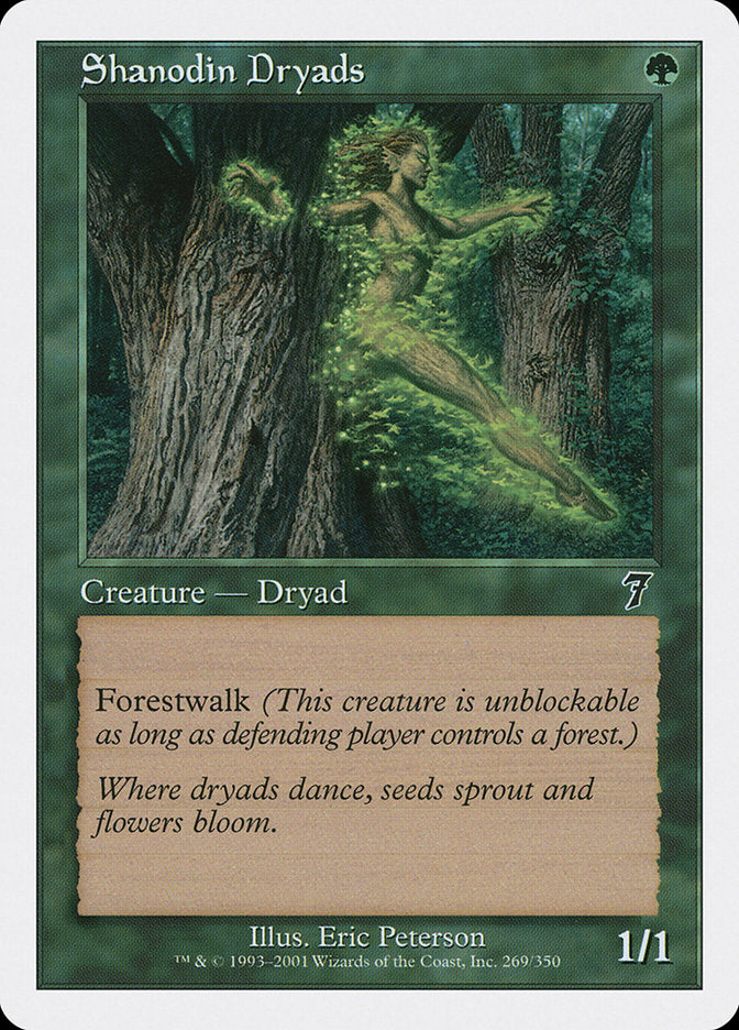Magic | Shanodin Dryads [Seventh Edition] | The Nerd Merchant