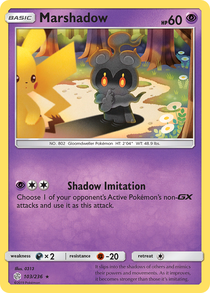 Pokemon| Marshadow (103/236) [Sun & Moon: Cosmic Eclipse] | The Nerd Merchant