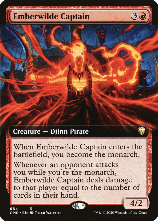 Magic | Emberwilde Captain (Extended Art) [Commander Legends] | The Nerd Merchant