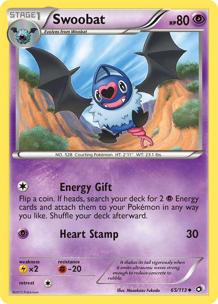 Pokemon | Swoobat (65/113) [Black & White: Legendary Treasures] | The Nerd Merchant