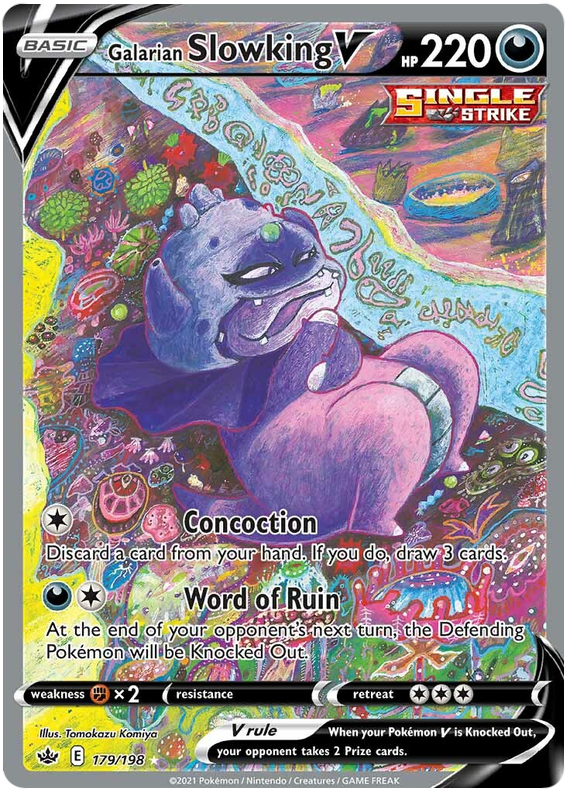 Pokemon | Galarian Slowking V (179/198) [Sword & Shield: Chilling Reign] | The Nerd Merchant