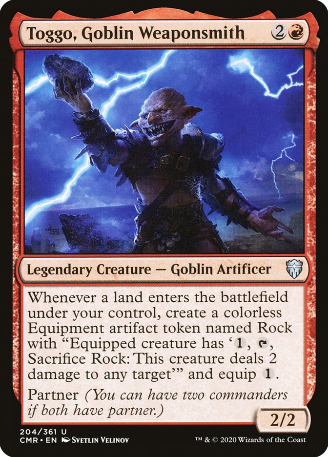 Magic | Toggo, Goblin Weaponsmith [Commander Legends] | The Nerd Merchant