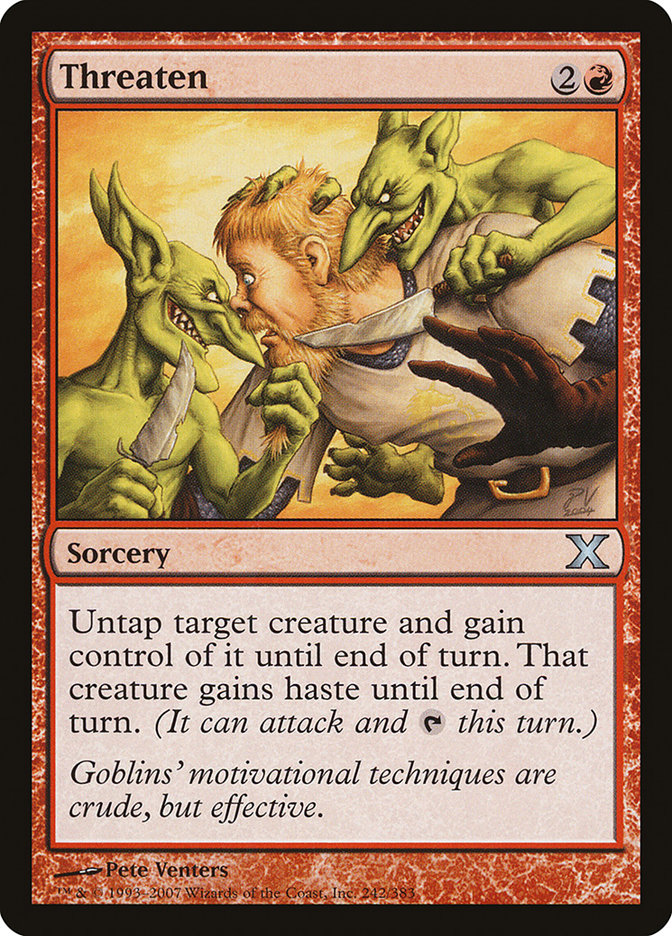 Magic | Threaten [Tenth Edition] | The Nerd Merchant