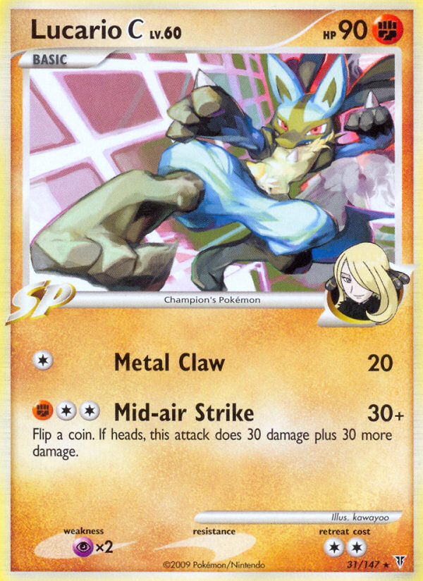 Pokemon | Lucario C (31/147) [Platinum: Supreme Victors] | The Nerd Merchant