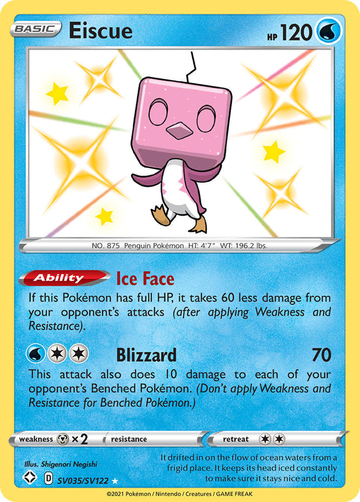 Pokemon | Eiscue (SV035/SV122) [Sword & Shield: Shining Fates] | The Nerd Merchant