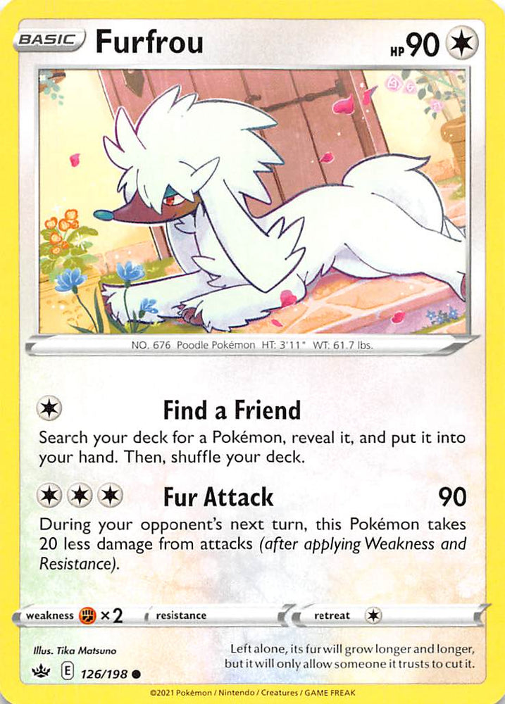 Pokemon | Furfrou (126/198) [Sword & Shield: Chilling Reign] | The Nerd Merchant