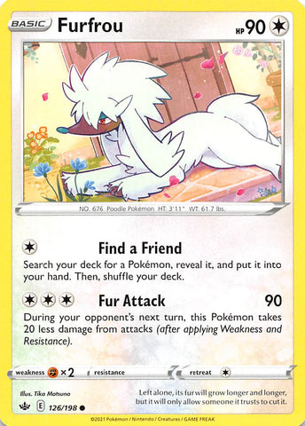 Pokemon | Furfrou (126/198) [Sword & Shield: Chilling Reign] | The Nerd Merchant