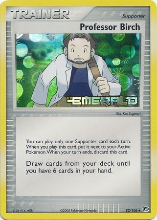 Pokemon | Professor Birch (82/106) (Stamped) [EX: Emerald] | The Nerd Merchant