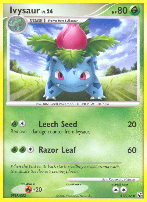 Pokemon | Ivysaur (51/132) [Diamond & Pearl: Secret Wonders] | The Nerd Merchant