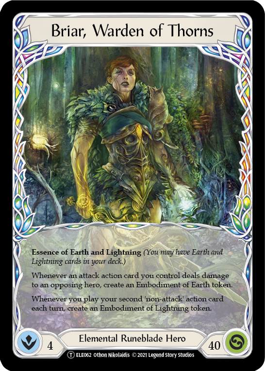 Flesh and Blood TCG | Briar, Warden of Thorns // Titan's Fist [U-ELE062] (Tales of Aria Unlimited)  Unlimited Normal | The Nerd Merchant