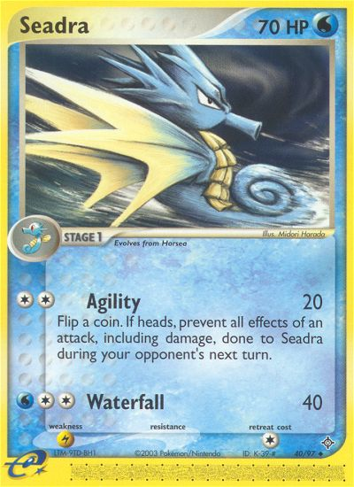 Pokemon | Seadra (40/97) [EX: Dragon] | The Nerd Merchant