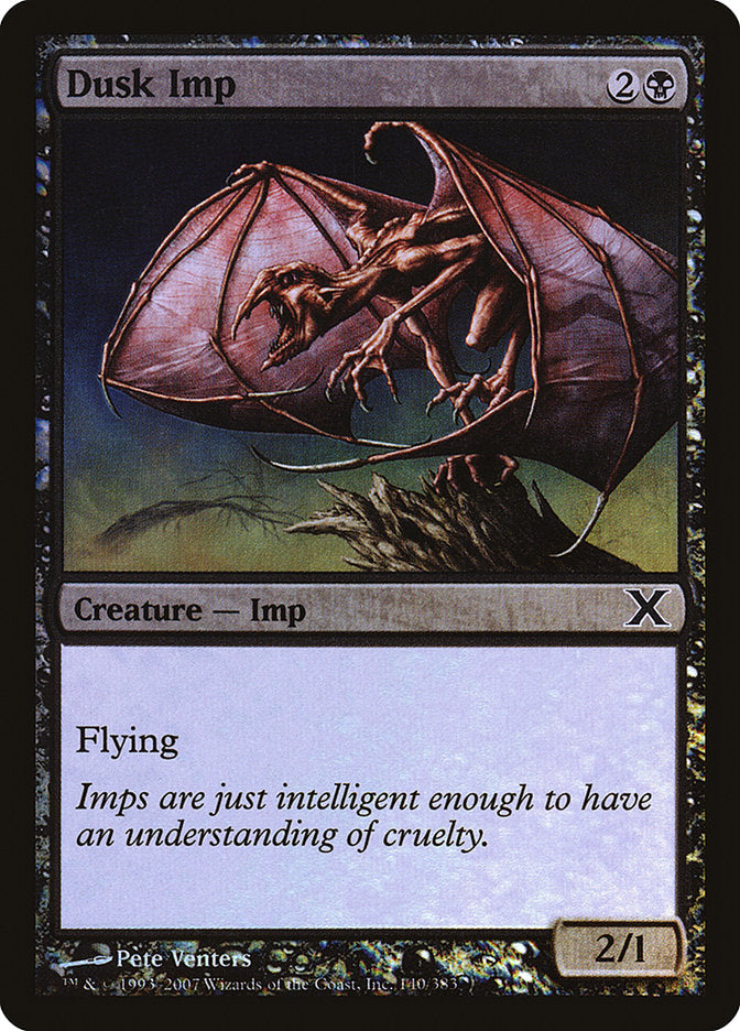 Magic | Dusk Imp (Premium Foil) [Tenth Edition] | The Nerd Merchant