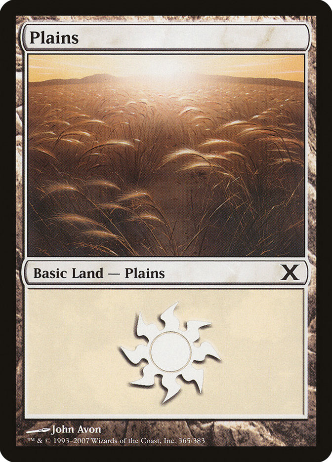 Magic | Plains (365) [Tenth Edition] | The Nerd Merchant