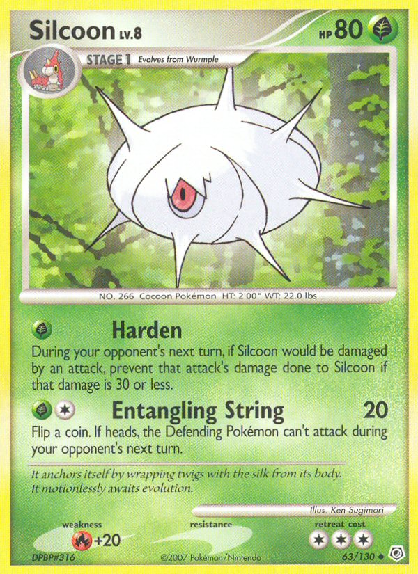 Pokemon | Silcoon (63/130) [Diamond & Pearl: Base Set] | The Nerd Merchant