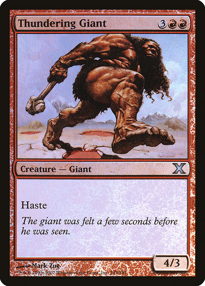Magic | Thundering Giant (Premium Foil) [Tenth Edition] | The Nerd Merchant