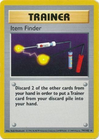 Pokemon | Item Finder (74/102) [Base Set Shadowless Unlimited] | The Nerd Merchant