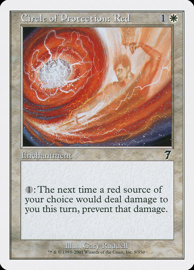 Magic | Circle of Protection: Red [Seventh Edition] | The Nerd Merchant