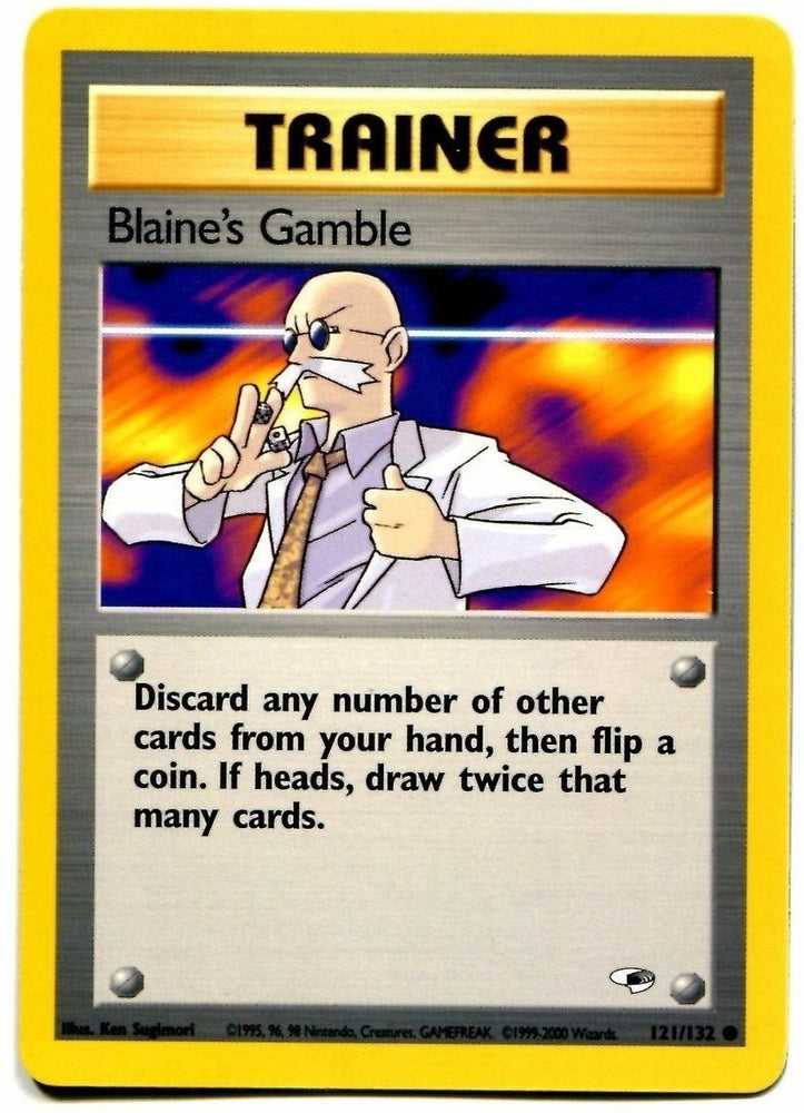 Pokemon | Blaine's Gamble (121/132) [Gym Heroes Unlimited] | The Nerd Merchant