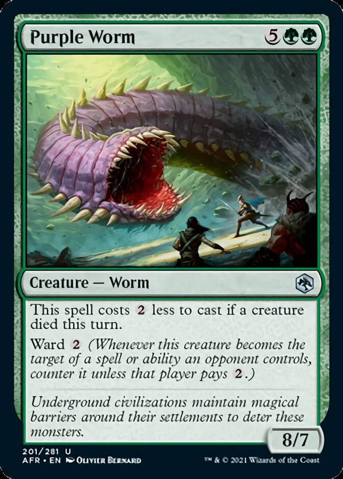 Magic | Purple Worm [Dungeons & Dragons: Adventures in the Forgotten Realms] | The Nerd Merchant